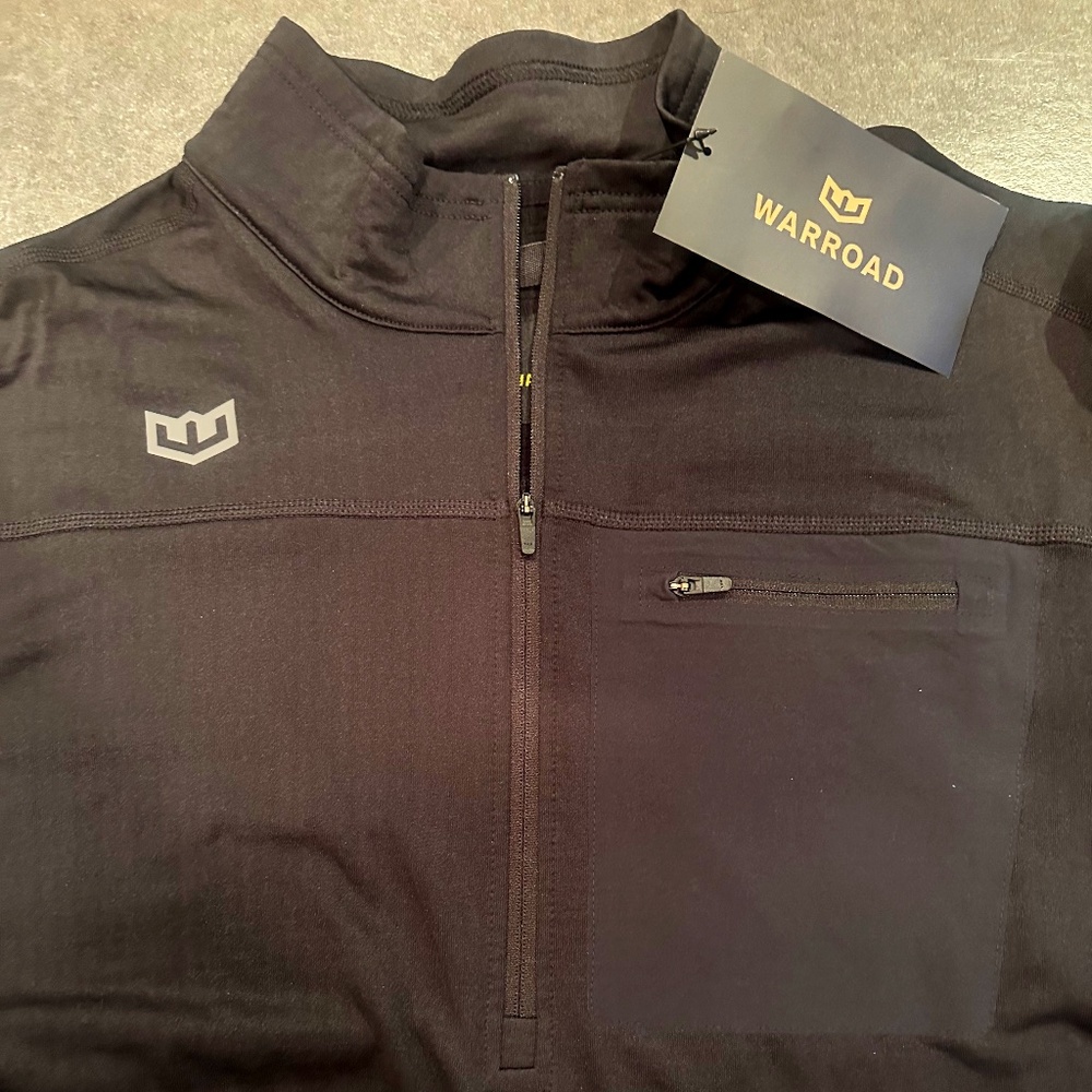 WARROAD - Black, Quarter Zip, Size Mens Large (NEW)
